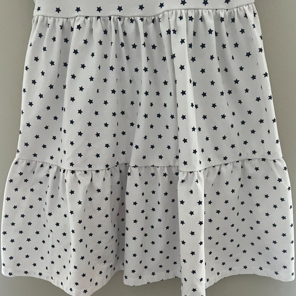 Janie and Jack Girls White Blue Stars Dress Sleeveless Size 10 New - Picture 3 of 5